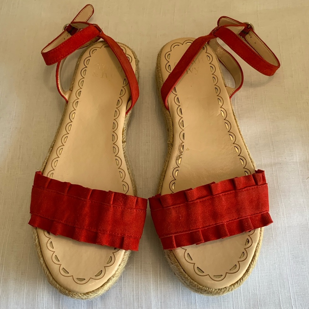 Crown & Red
Suede Ruffle Open Platform - Picture 2 of 4